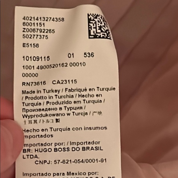 Boss Pink Top with Front Pleats, Three-Quarter Sleeves and Scoop Neck, size L - Picture 8 of 9